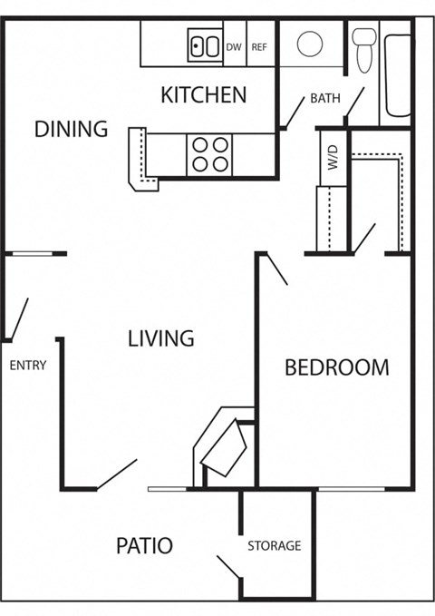 1 bedroom 1 bathroom apartment at Stonebridge, Phoenix, 85032